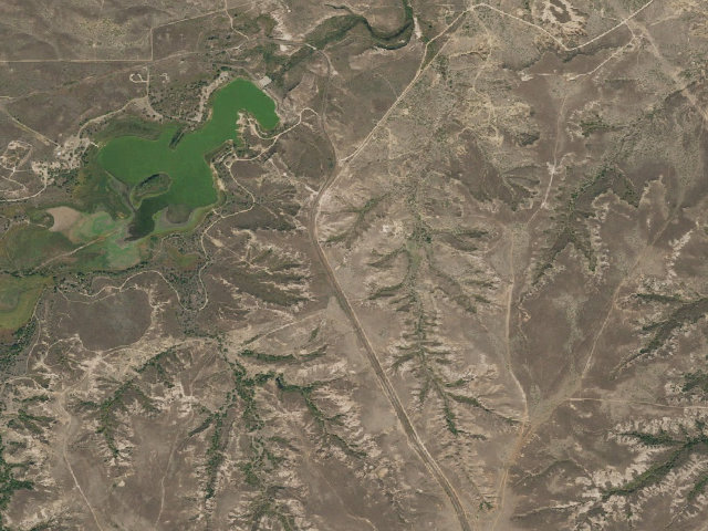 Aerial image of East Bluff #2 Campground