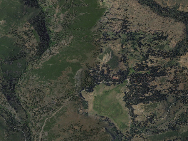Aerial image of East Creek Campground