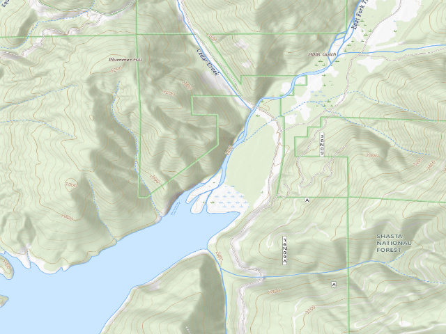 USGS topographic map of East Fork