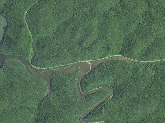 Aerial image of East Fork Campground