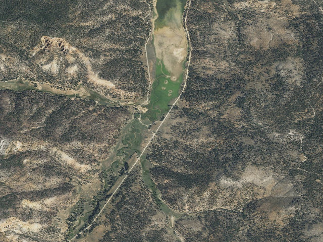 Aerial image of East Fork Dispersed Camping