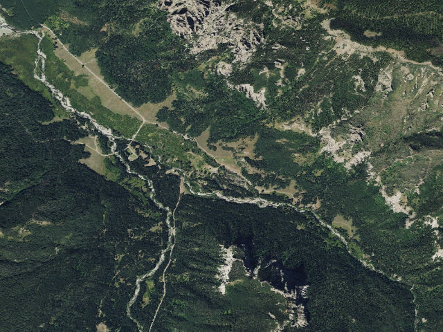 Aerial image of East Fork Dispersed