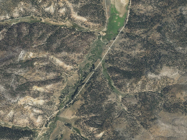 Aerial image of East Fork Dispersed Site 1