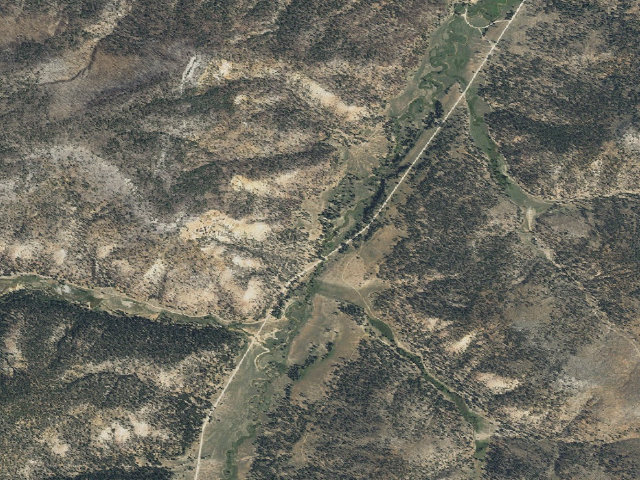 Aerial image of East Fork Dispersed Site 2-3