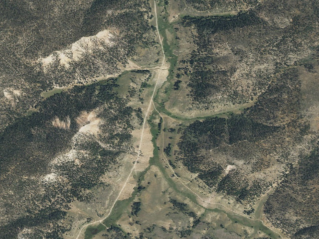 Aerial image of East Fork Dispersed Site 6