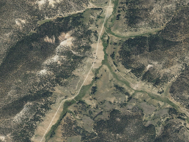 Aerial image of East Fork Dispersed Site 7