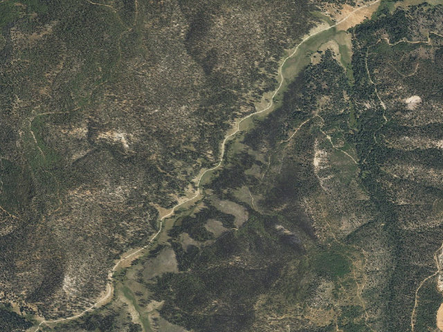 Aerial image of East Fork Dispersed Site 9