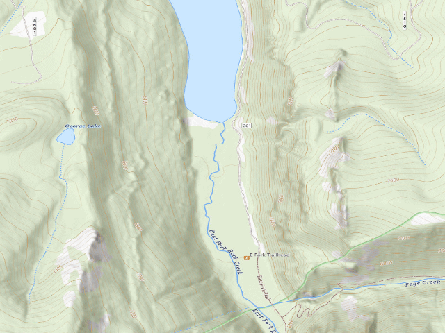 USGS topographic map of East Fork Reservoir Rd-006