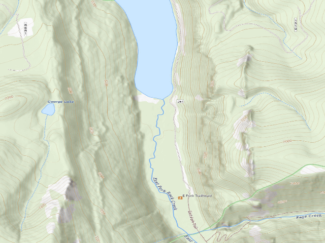 USGS topographic map of East Fork Reservoir Rd-007