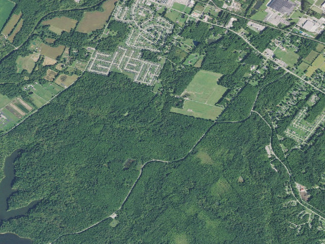 Aerial image of East Fork State Park - Backcountry Campsite 4 (free permit, one night)