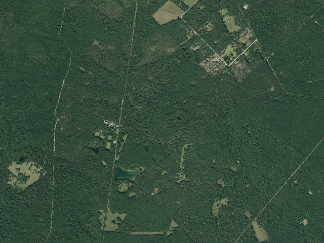 Aerial image of East Four Notch Hiker Camp