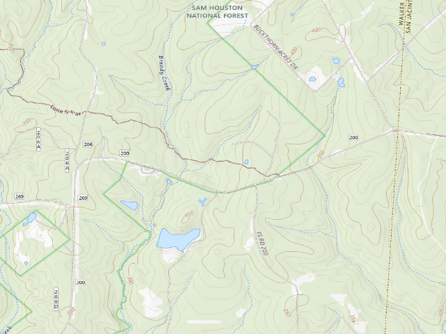 USGS topographic map of East Four Notch Hiker Camp