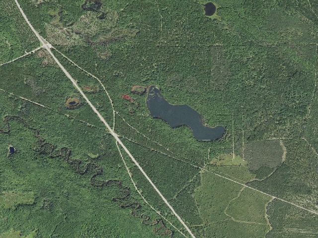 Aerial image of East Lake Camping Area