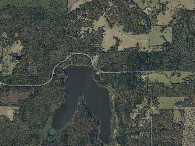 Aerial image of East Lake Crockett Recreation Area