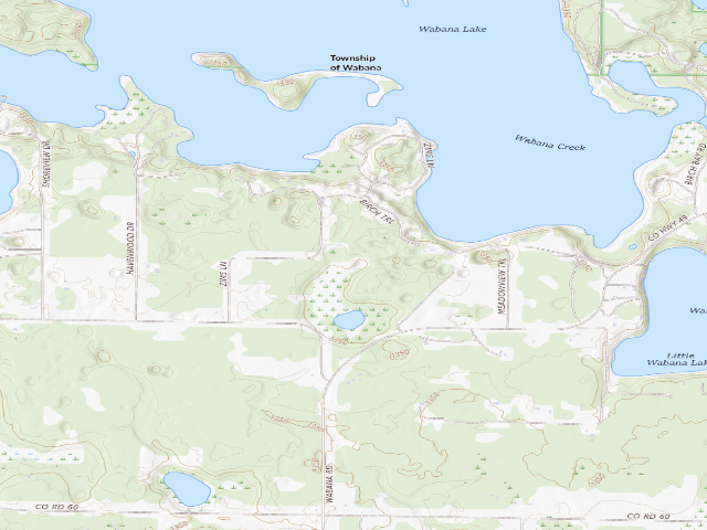 USGS topographic map of East Lake M75
