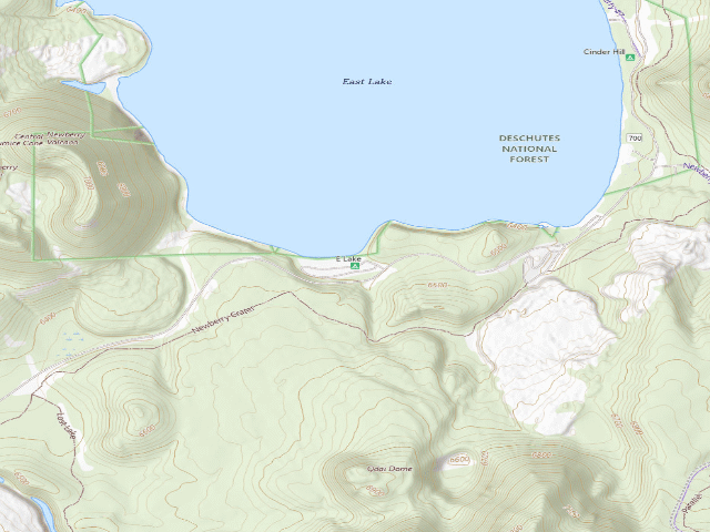 USGS topographic map of East Lake