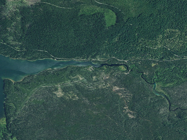 Aerial image of East Lemolo Campground And Boat Ramp