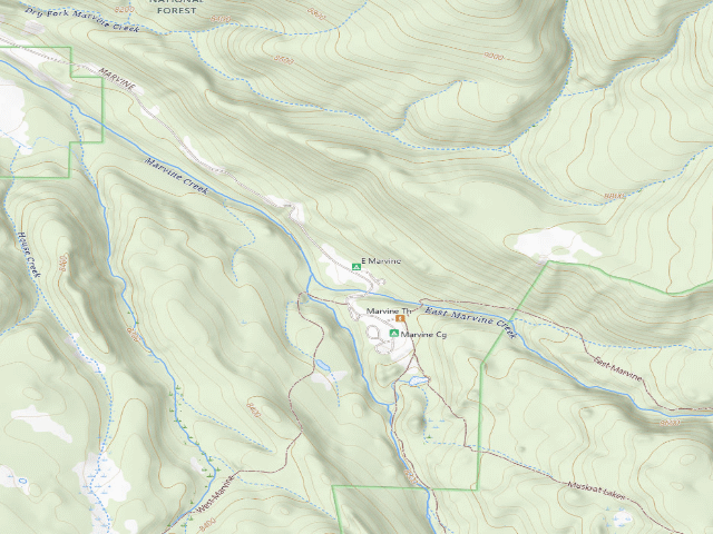 USGS topographic map of East Marvine
