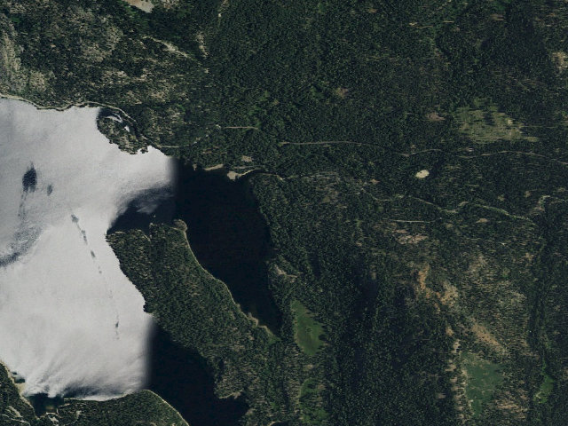 Aerial image of East Meadow Campground