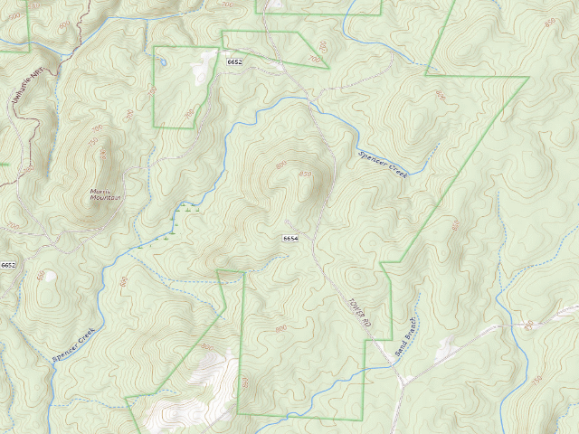 USGS topographic map of East Morris Mountain Hunt Camp