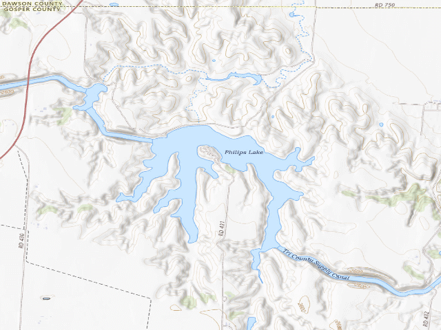 USGS topographic map of East Phillips Canyon WMA