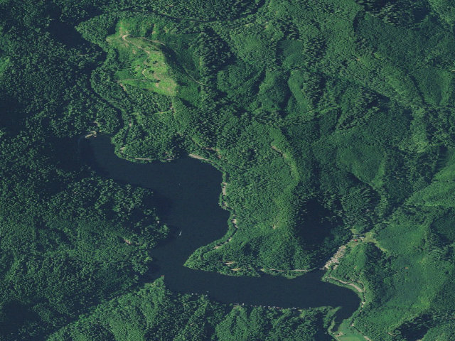 Aerial image of East Shore Recreation Site
