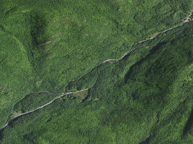 Aerial image of East Side Of Boquet River Primitive Area Campsite (Giant Mountain Wilderness)