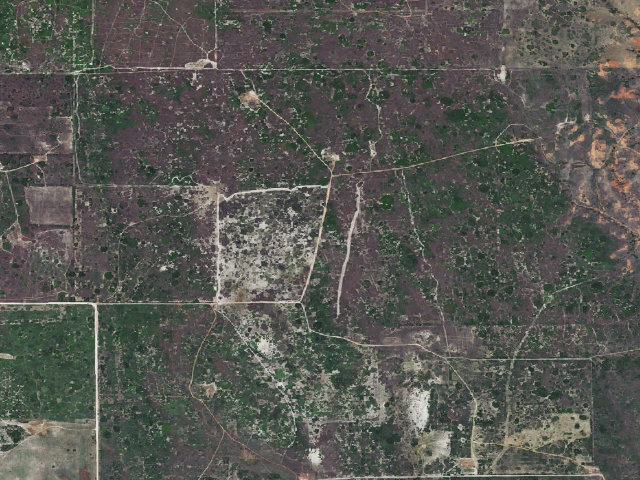 Aerial image of East Unit (Packsaddle WMA)