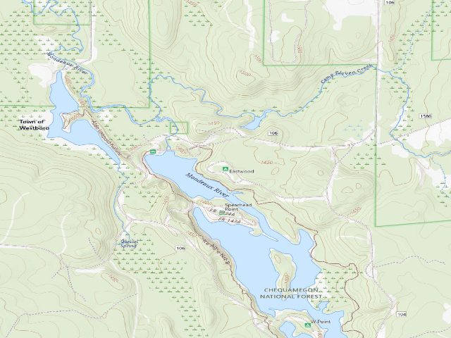 USGS topographic map of Eastwood