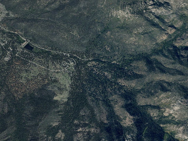 Aerial image of Ebenezer Bryce Campground