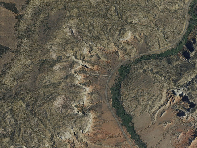 Aerial image of Echo Amphitheater