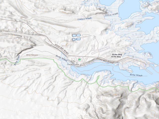 USGS topographic map of Echo Bay Campground