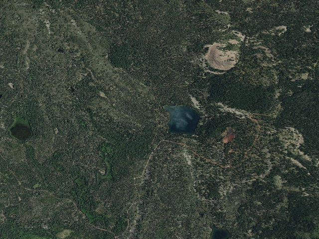 Aerial image of Echo Lake
