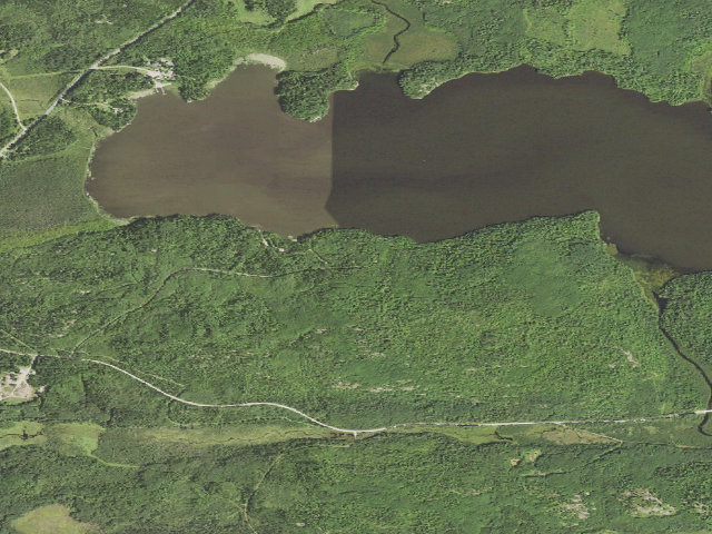 Aerial image of Echo Lake Campground