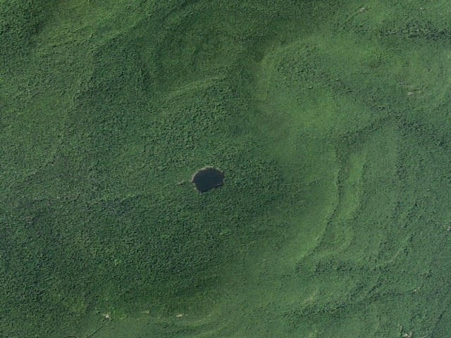 Aerial image of Echo Lake -- Campsite 1 (Indian Head Wilderness)
