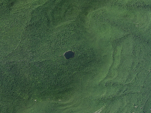 Aerial image of Echo Lake -- Campsite 2 (Indian Head Wilderness)