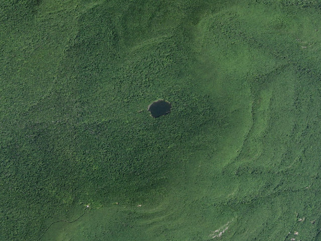 Aerial image of Echo Lake -- Campsite 3 (Indian Head Wilderness)