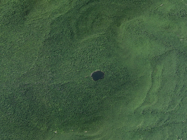 Aerial image of Echo Lake -- Campsite 6 (Indian Head Wilderness)