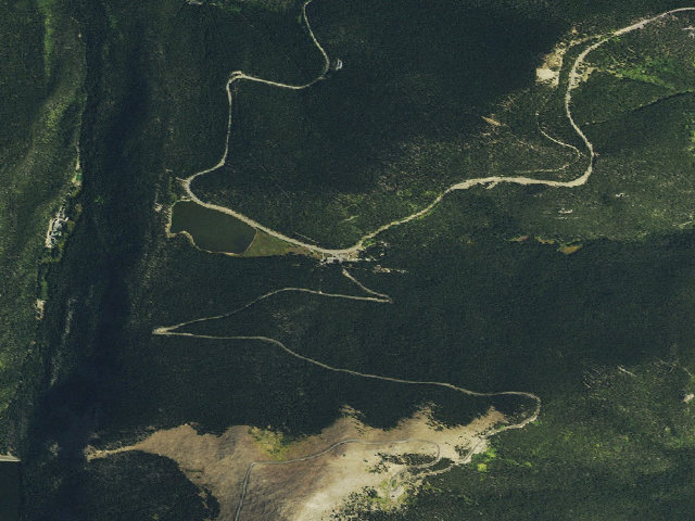 Aerial image of Echo Lake