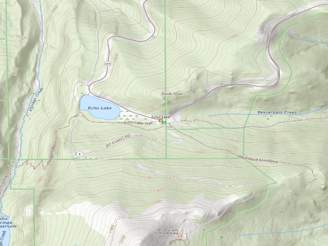 USGS topographic map of Echo Lake