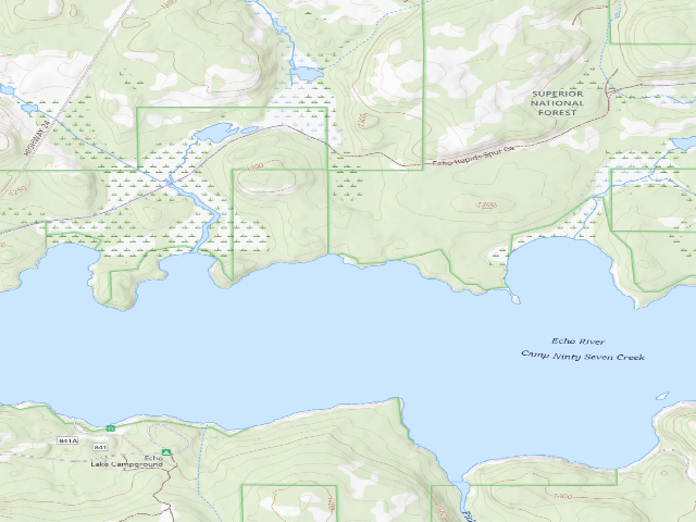 USGS topographic map of Echo Lake Site 2