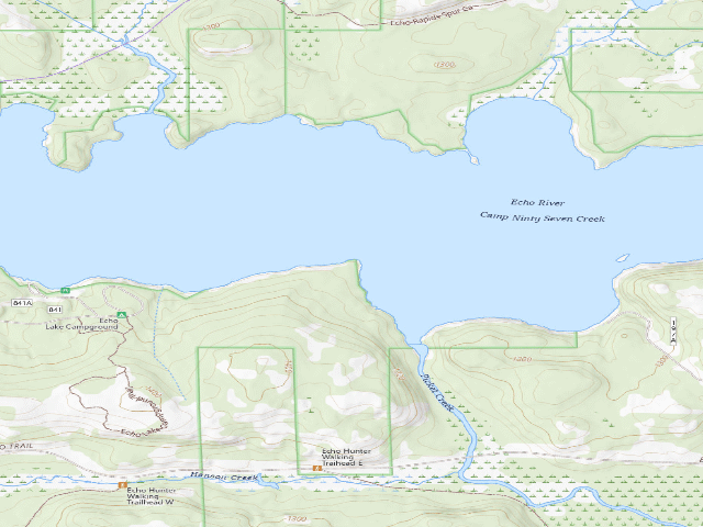 USGS topographic map of Echo Lake Site 3