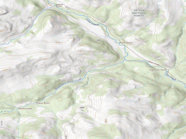 USGS topographic map of Ecrow11B