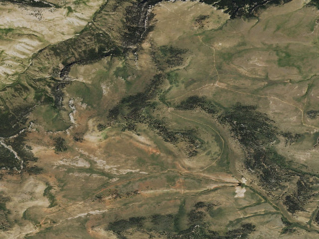 Aerial image of Ed O. Taylor WHMA — camping zone #7