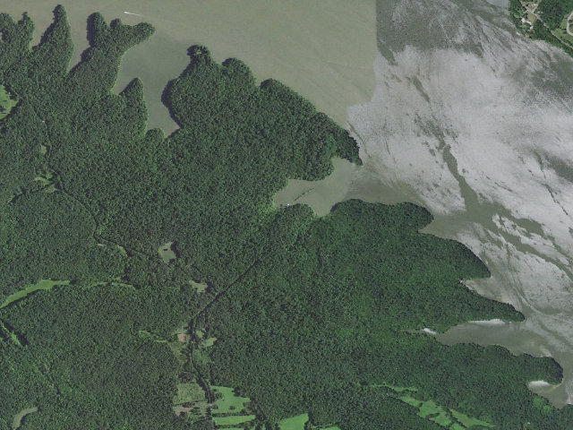 Aerial image of Eddyville Ferry Camping Area