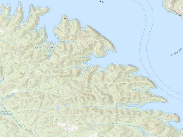 USGS topographic map of Eddyville Ferry Camping Area