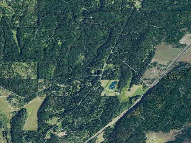 Aerial image of Edna Creek