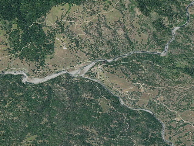 Aerial image of Eel River