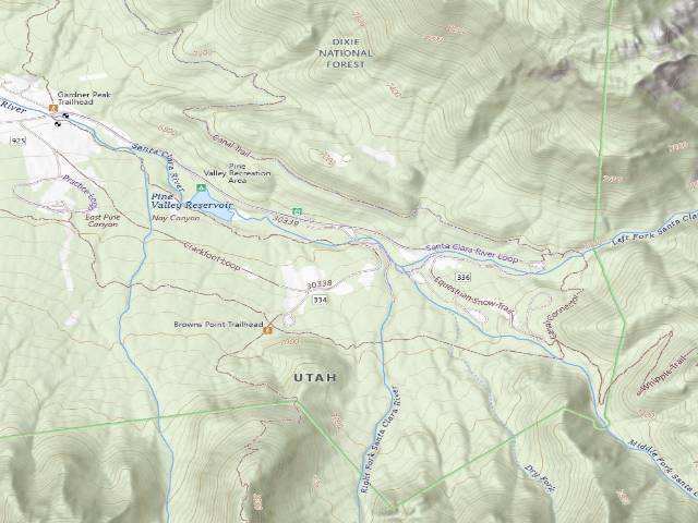 USGS topographic map of Effie Beckstrom Group Campgrounds
