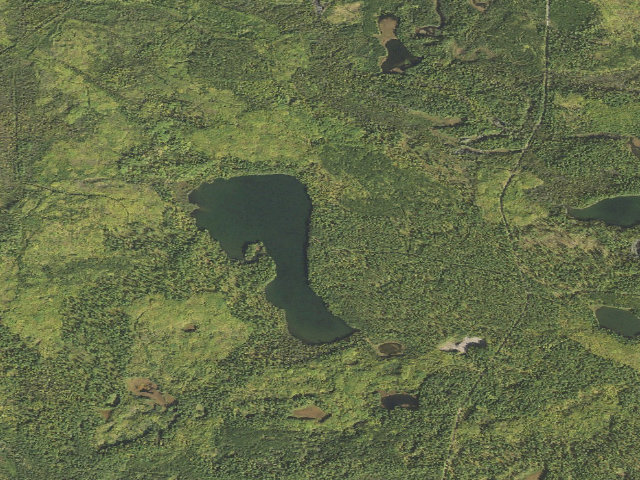 Aerial image of Eighteen Lake Campground